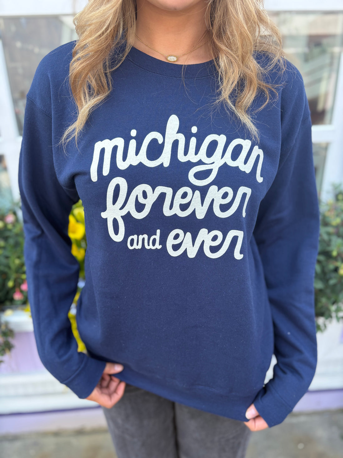 Michigan Forever and Ever Crew Sweatshirt