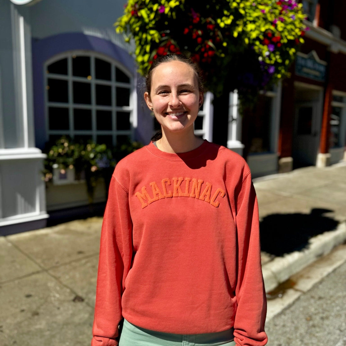 Mackinac Amber Puff Print Sweatshirt