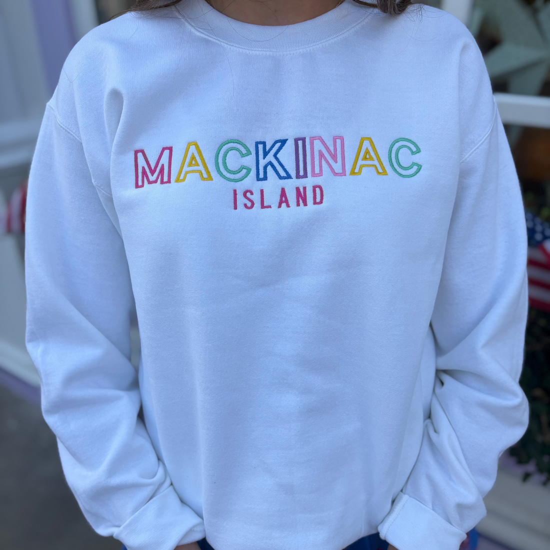 Mackinac Multicolor Crewneck Sweatshirt