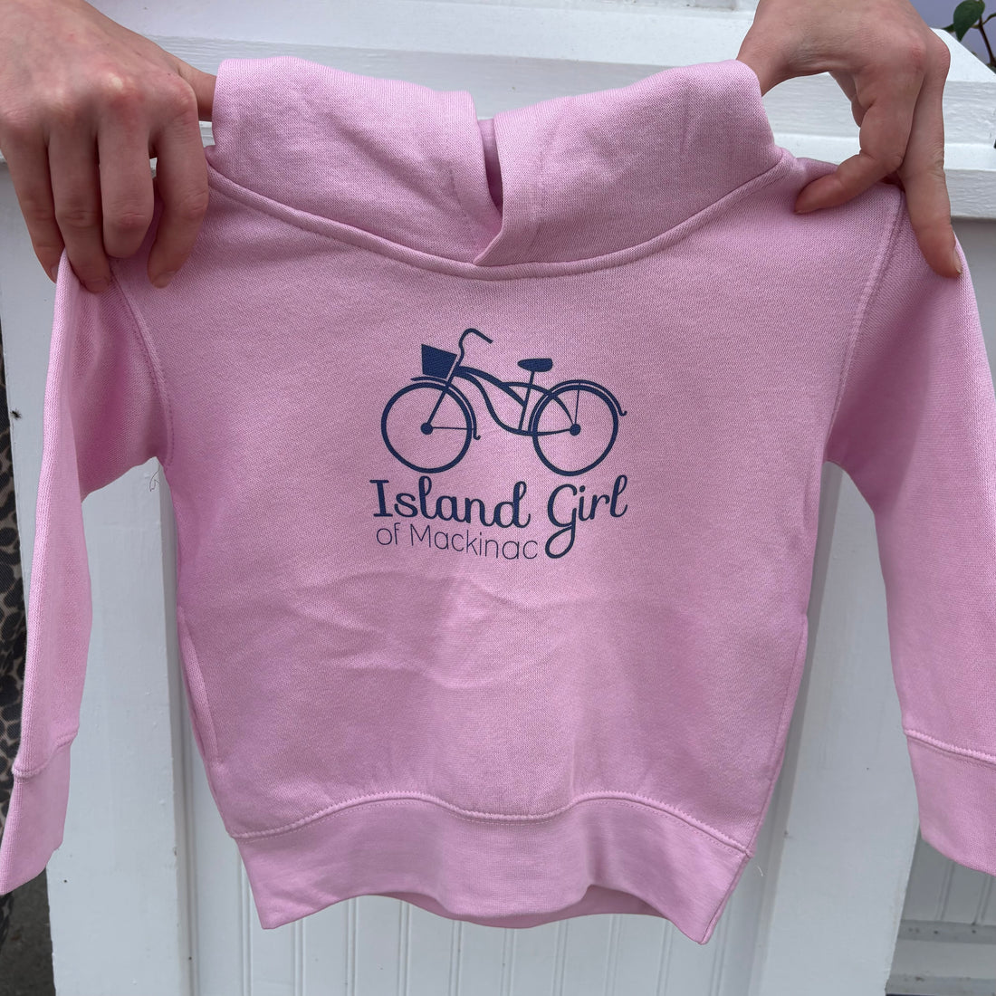 Pink Island Girl Hooded Sweatshirt