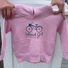Pink Island Girl Hooded Sweatshirt