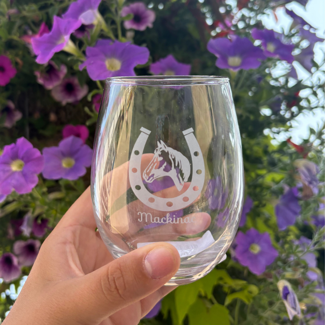 Horseshoe Wine Glass