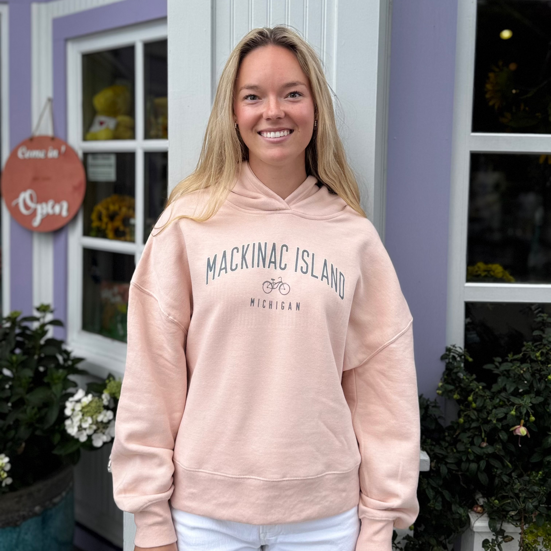 Mackinac Island Pink Hoodie