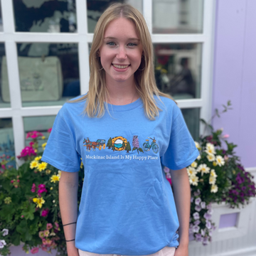 Mackinac Island Embroidered Shirt