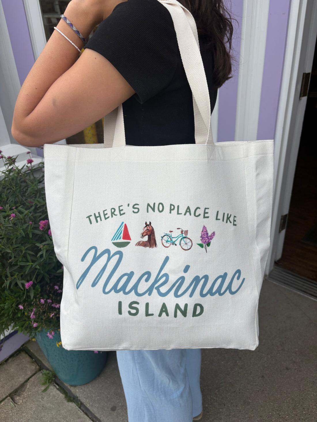 Mackinac Tote Bags