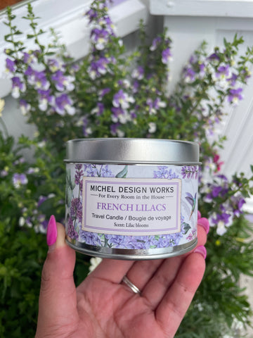 French Lilacs Travel Candle