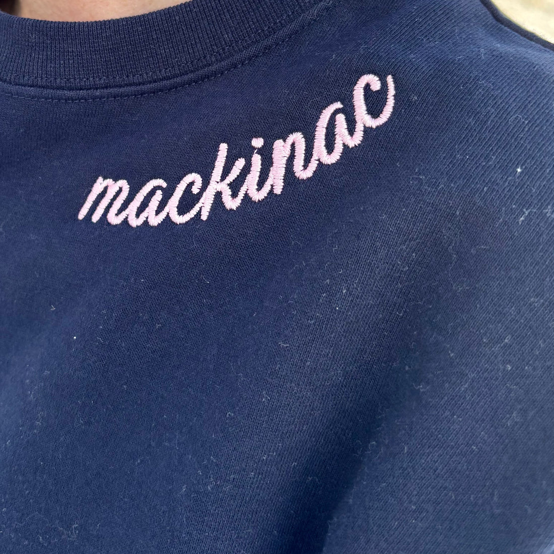 Mackinac Embroidered Crewneck