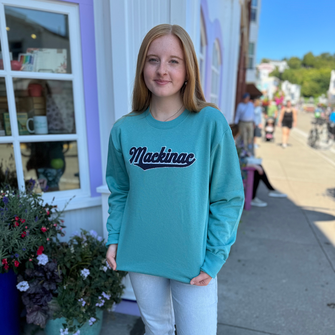 Jade Mackinac Fleece Crewneck