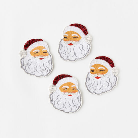 Beaded Santa Coaster