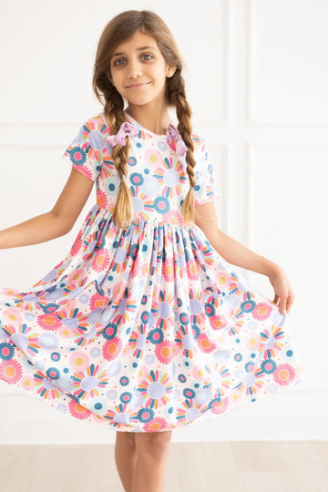 Keep Growing Short Sleeved Pocket Twirl Dress