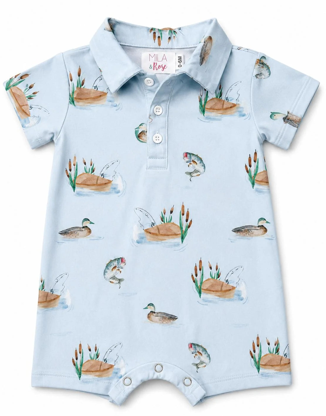 Lake Day Polo Shorty One-Piece