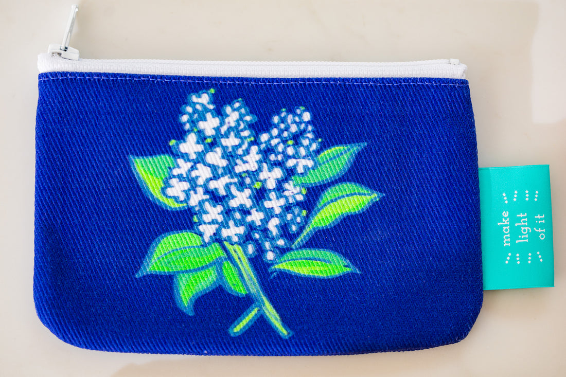 Denim Zip Change Coin Bag | LL X Leland Gal