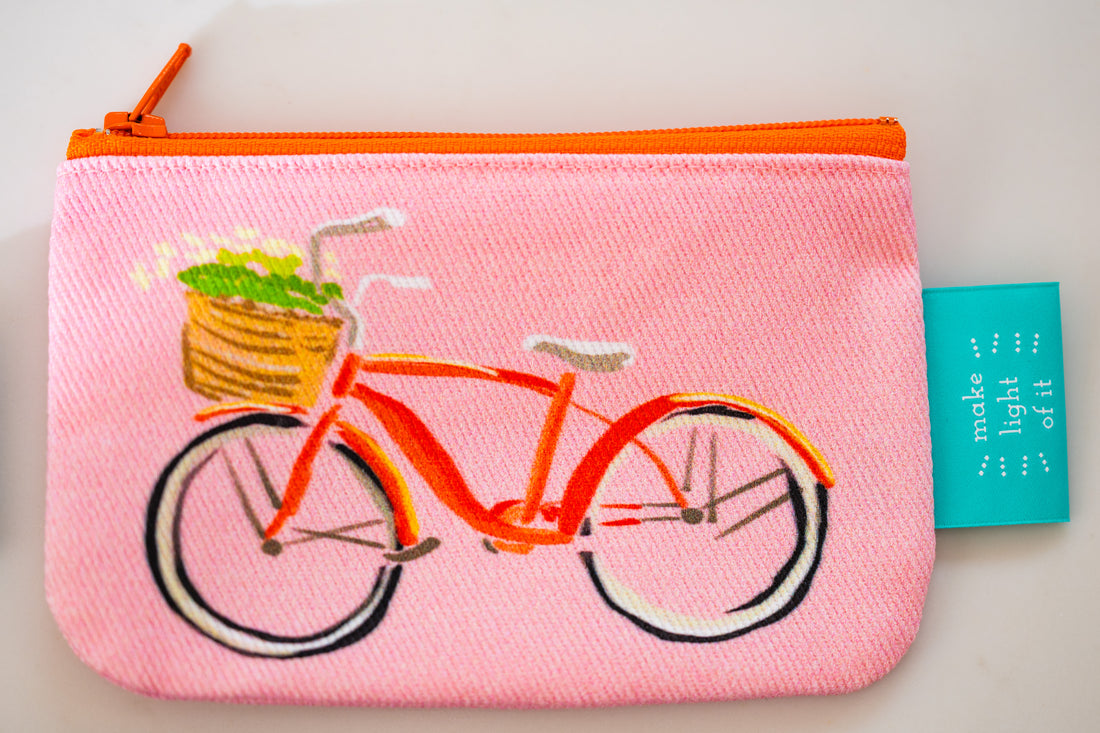 Denim Zip Change Coin Bag | LL X Leland Gal