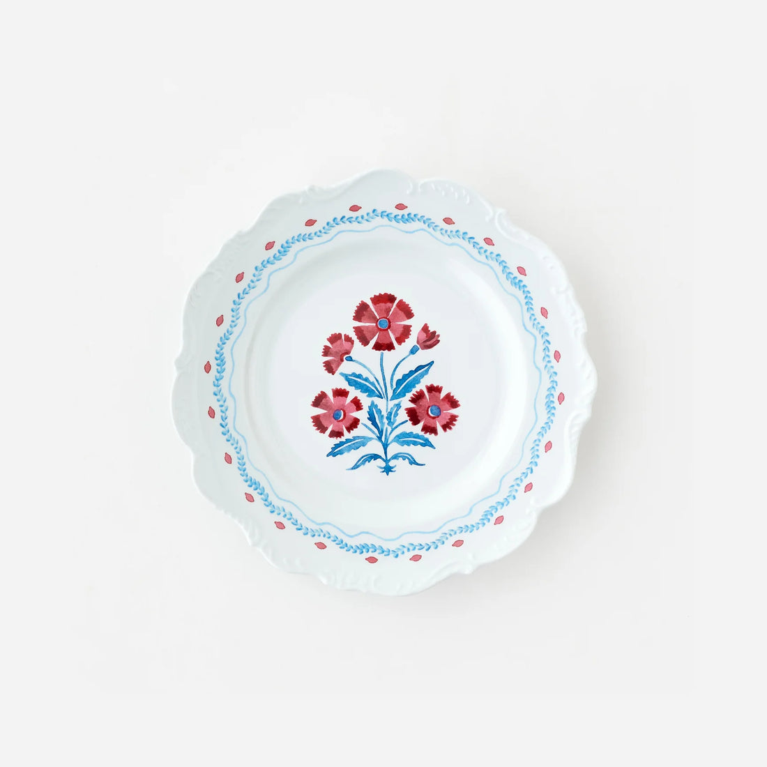 Americana Melamine Scalloped Plate