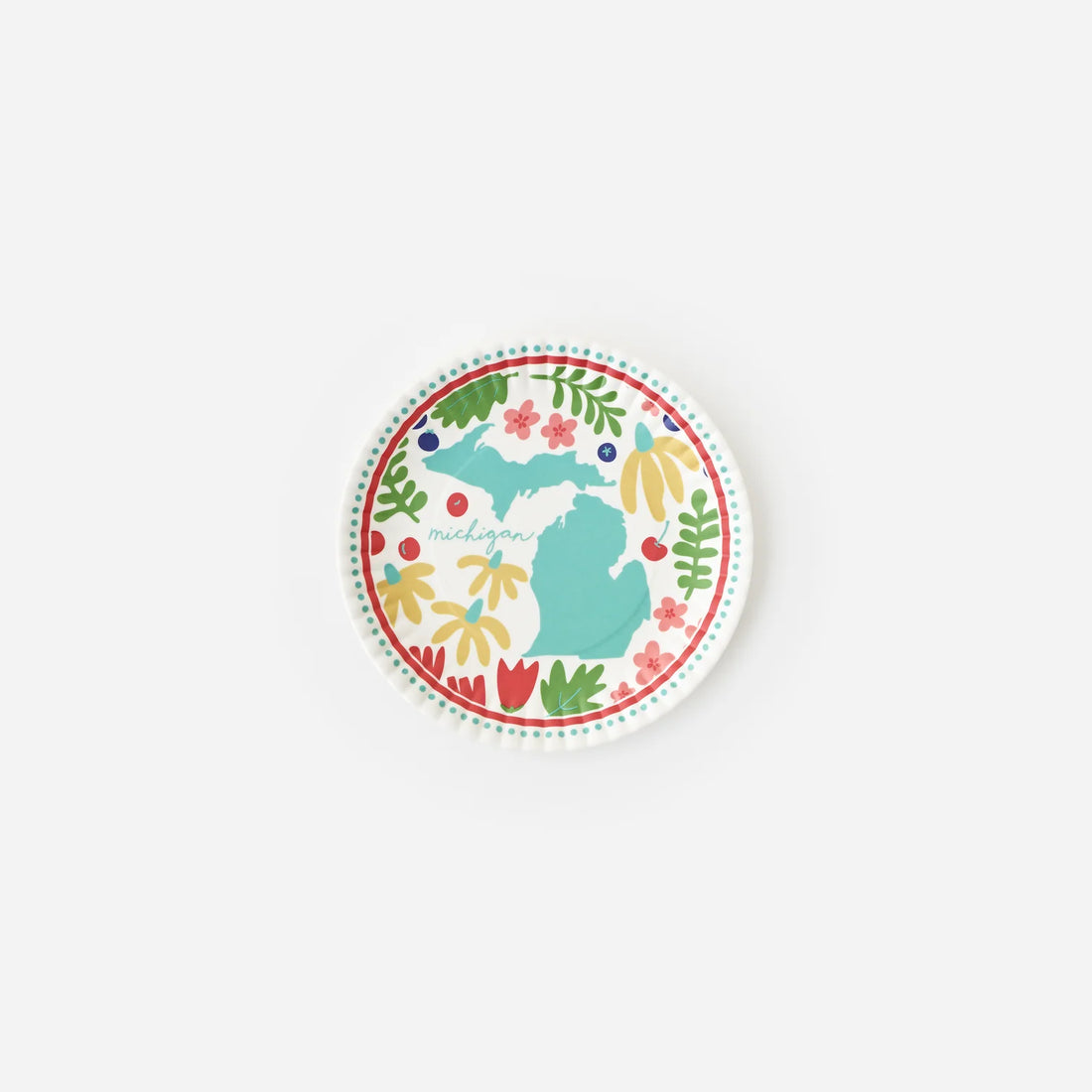 Michigan in Bloom "Paper'' Plate