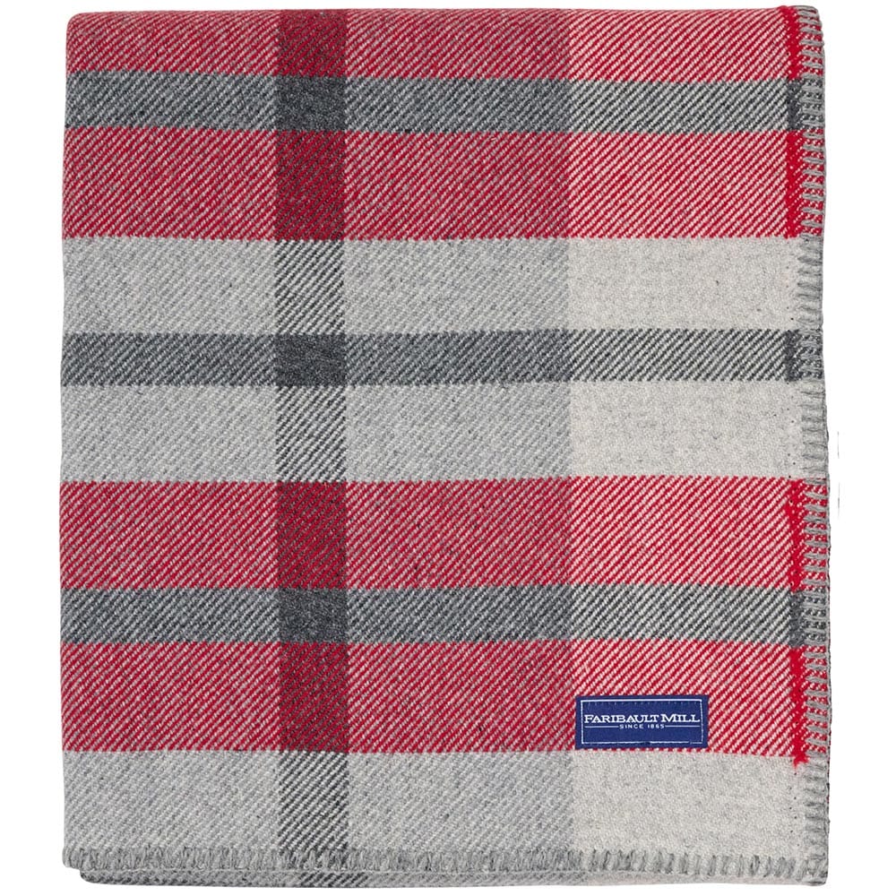 Northfield Plaid Wool Throw Blanket