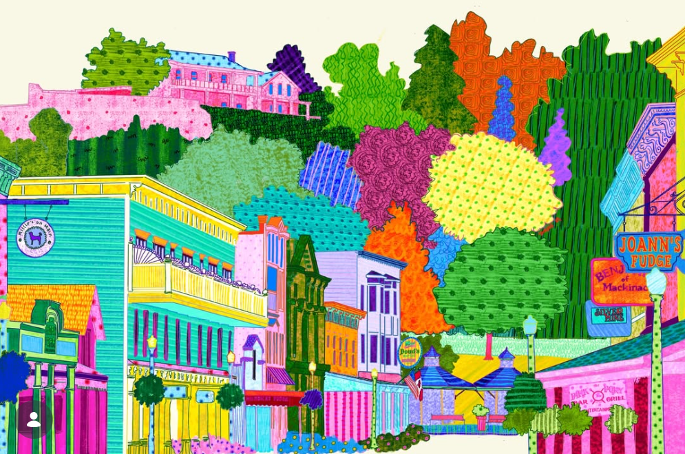 Mackinac Summer Studio Print