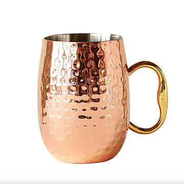 Hammered Stainless Steel Mule Mug