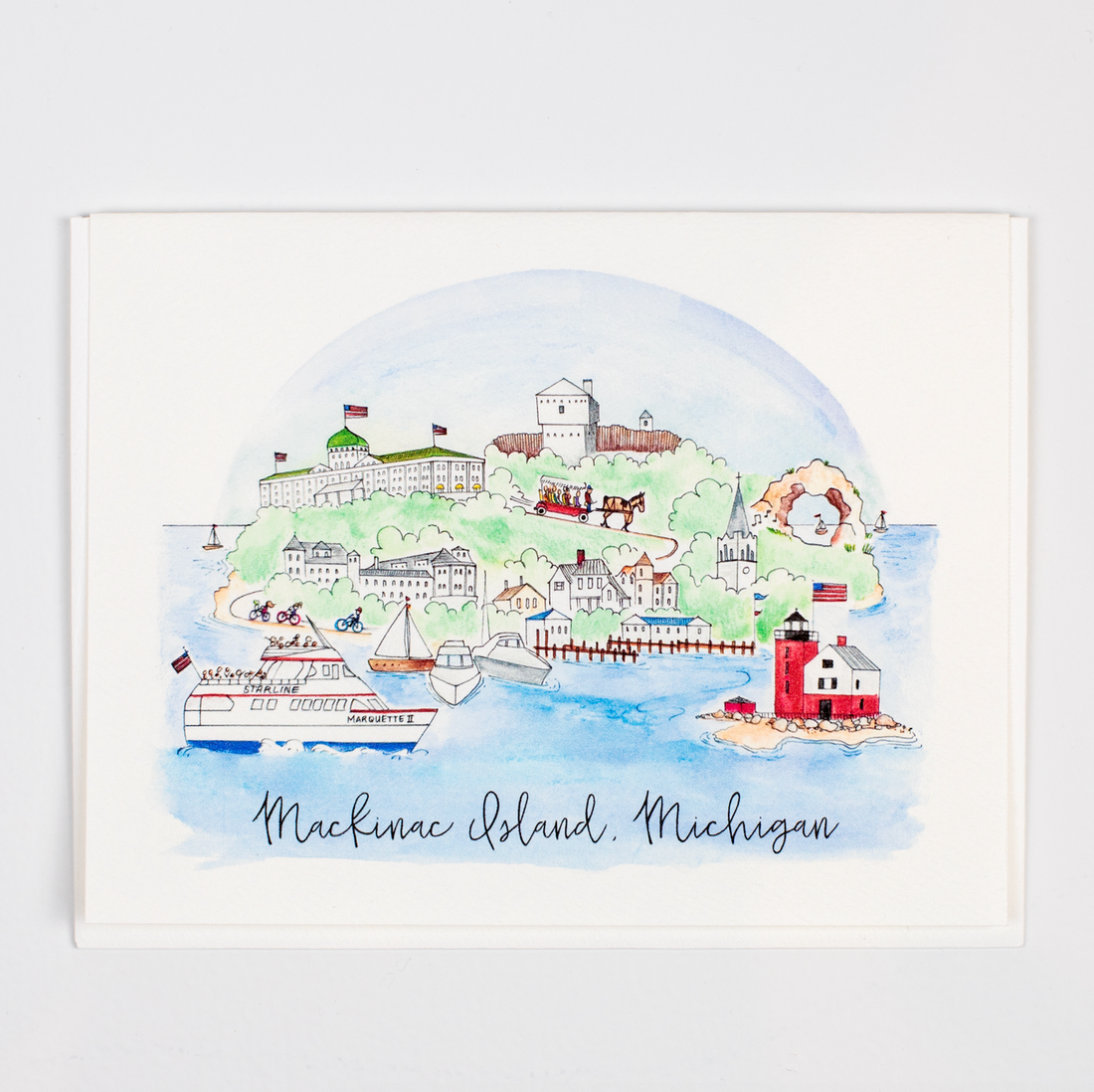 Mackinac Island Skyline Boxed Notecard Sets