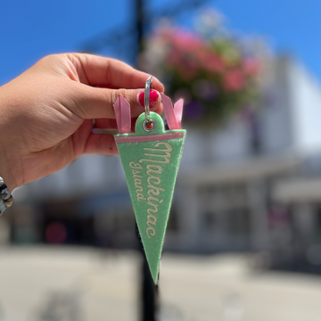 Mackinac Pennant Keychain