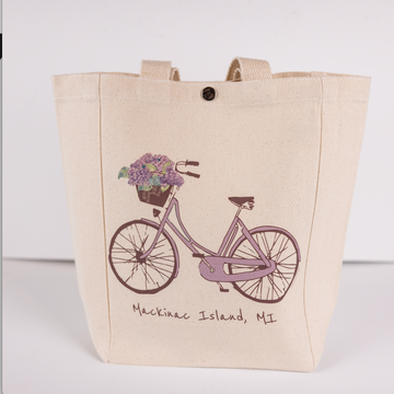 Lavender Bike Lunch Bag