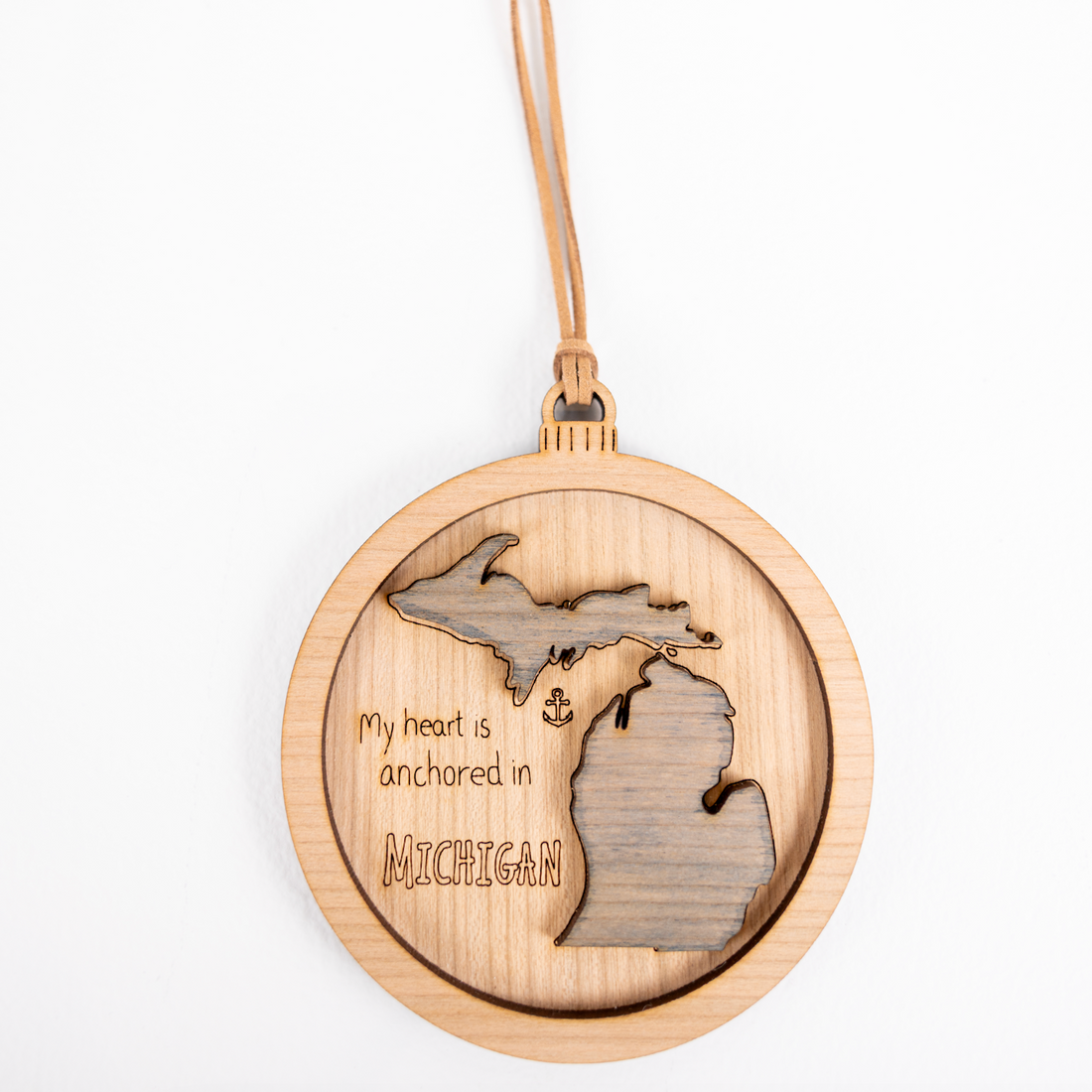 Wooden Mackinac Ornament | Red Cabin Studio
