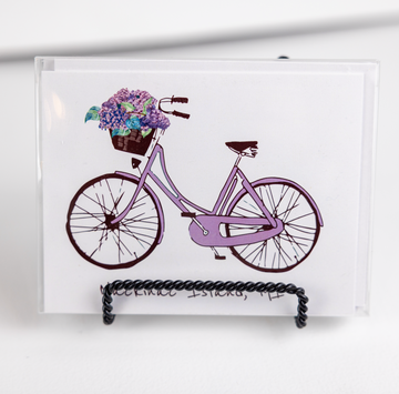 Lavender Bike Boxed Notes