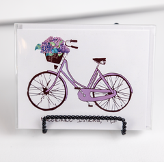 Lavender Bike Boxed Notes