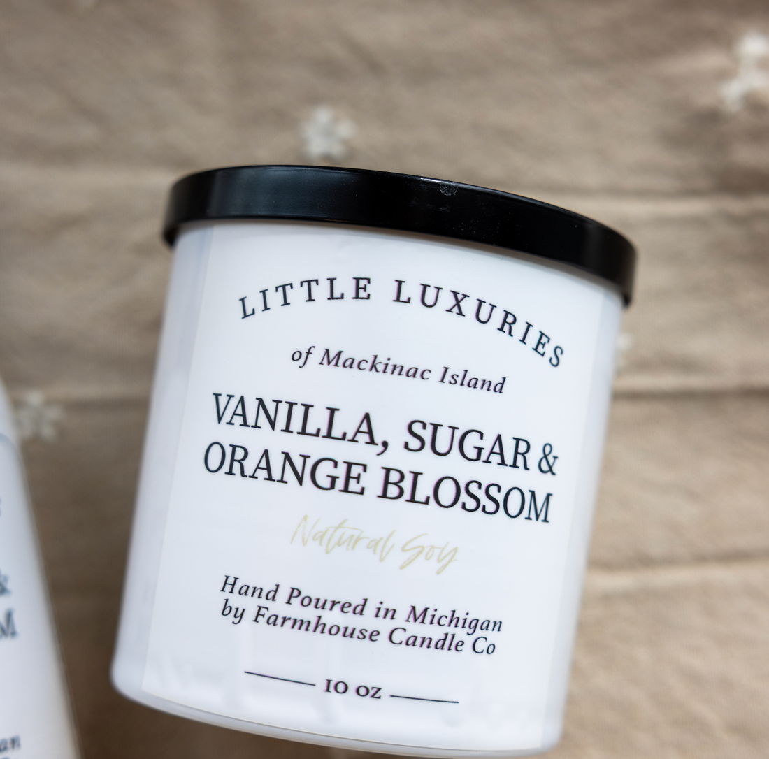 Little Luxuries' Vanilla, Sugar and Orange Blossom Candle