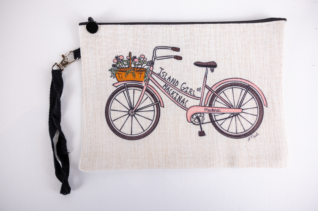 Island Girl Makeup Pouch | Red Cabin Studio