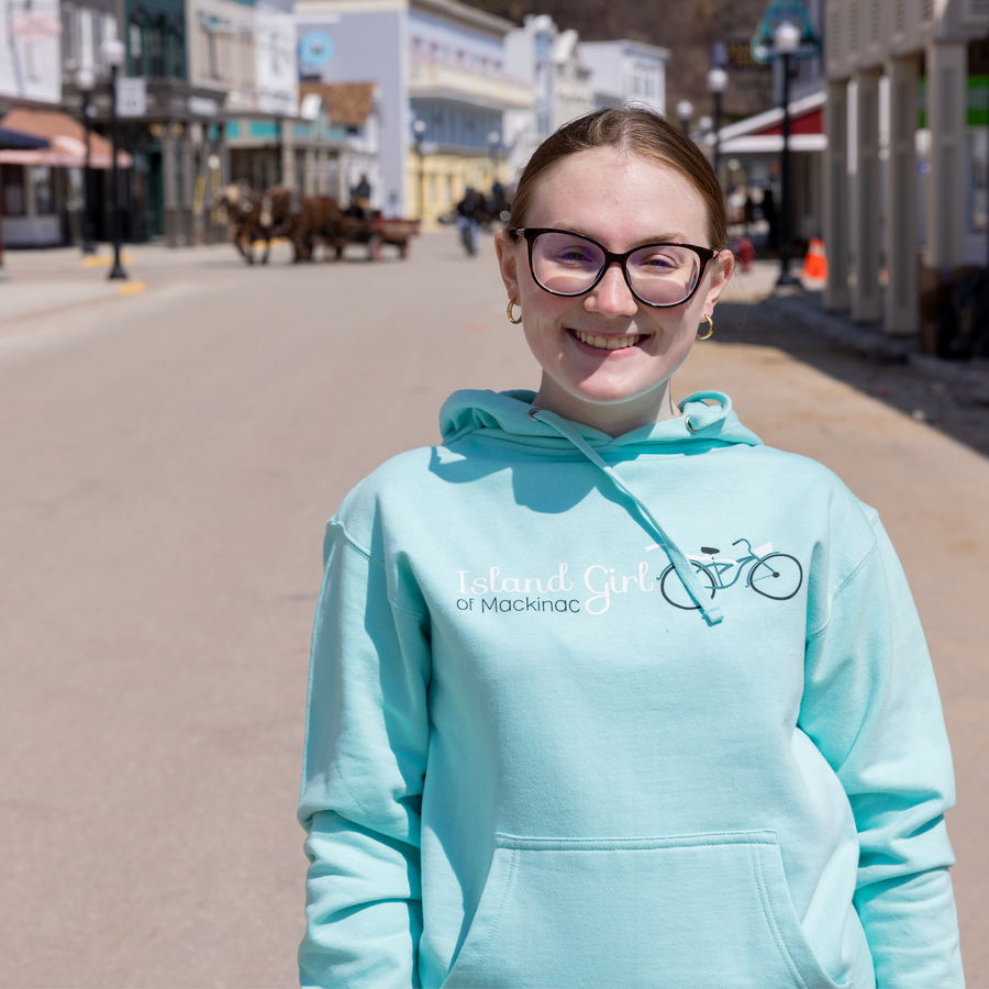 Mint Island Girl Bike Hoodie