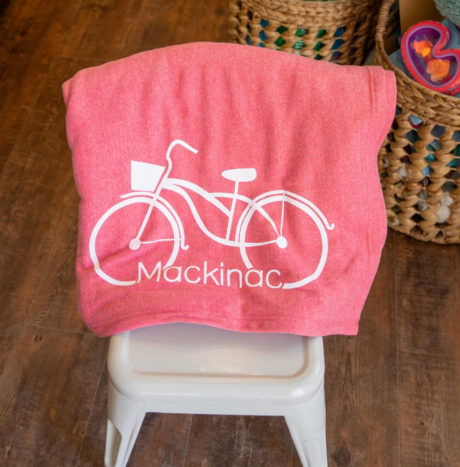 Mackinac Island Sweatshirt Blanket