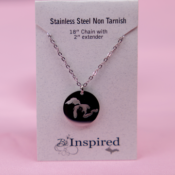 Great Lakes Cutout Pendant Necklace
