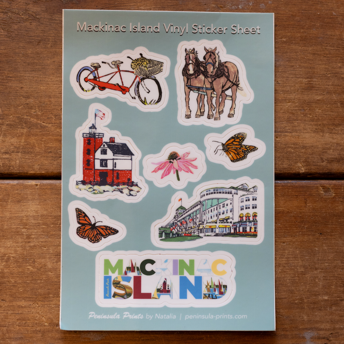 Peninsula Prints I Sticker Sheet