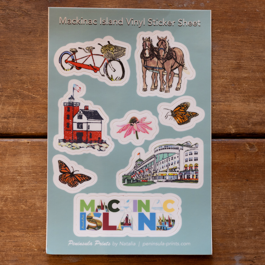 Peninsula Prints I Sticker Sheet