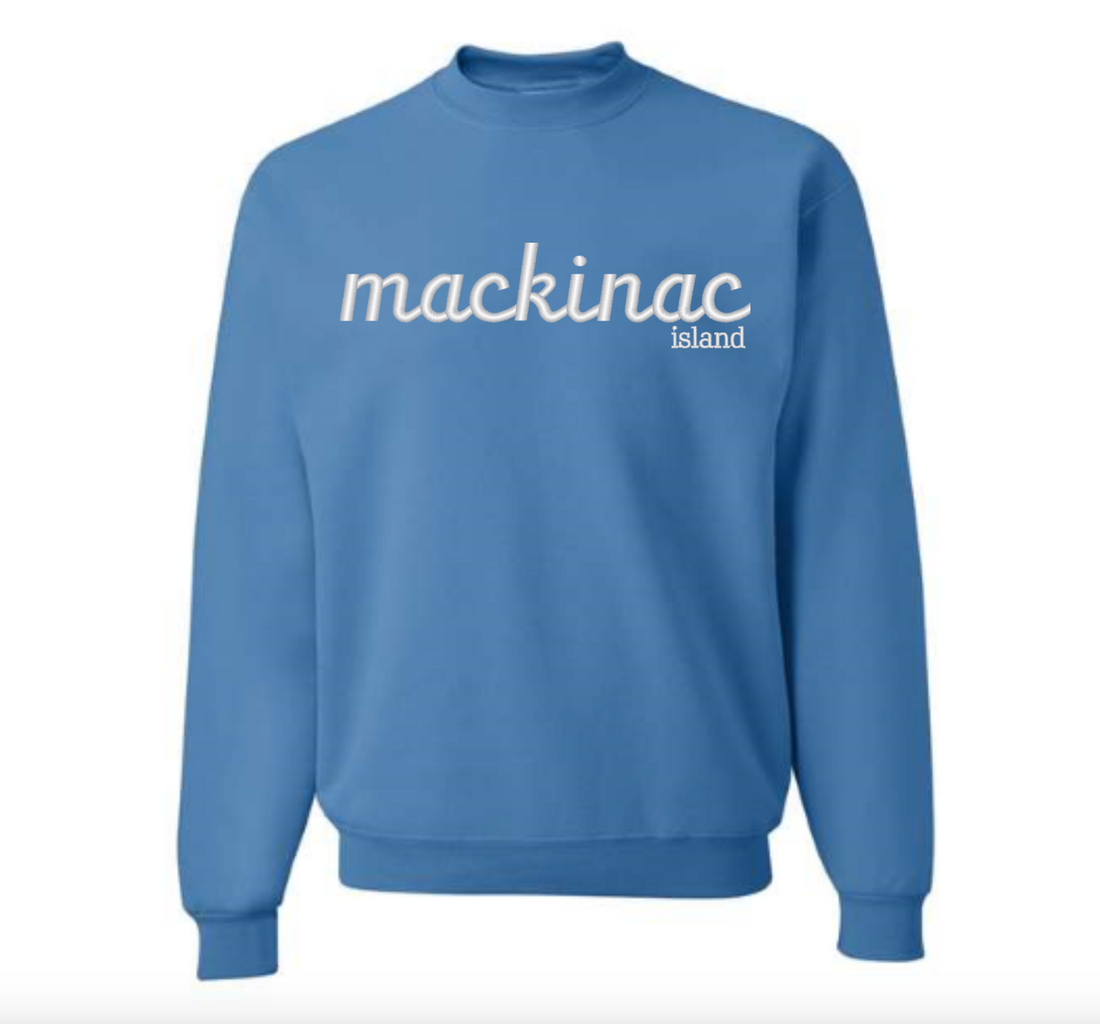 Mackinac Script Crewneck Sweatshirt