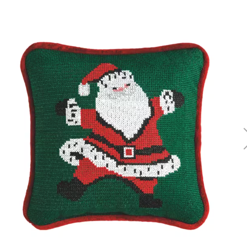 Christmas Needlepoint Mini Pillows