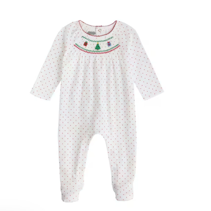Christmas Smocked Sleeper