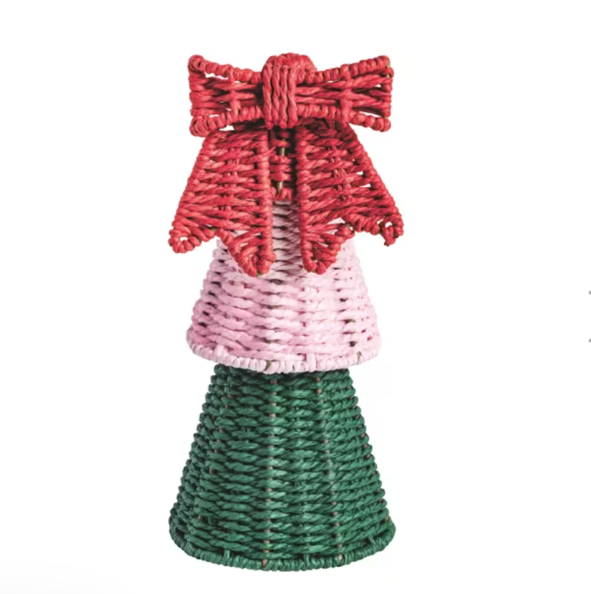Small Woven Christmas Tree Sitter