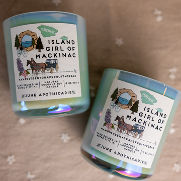 Island Girl of Mackinac 12 oz Glass Candle