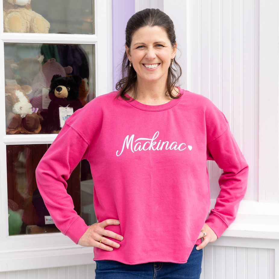Mackinac Heart Fleece Crew