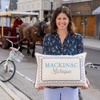 Mackinac Horse Shoe Pillow