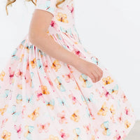 Butterfly Kisses Short Sleeved Pocket Twirl Dress