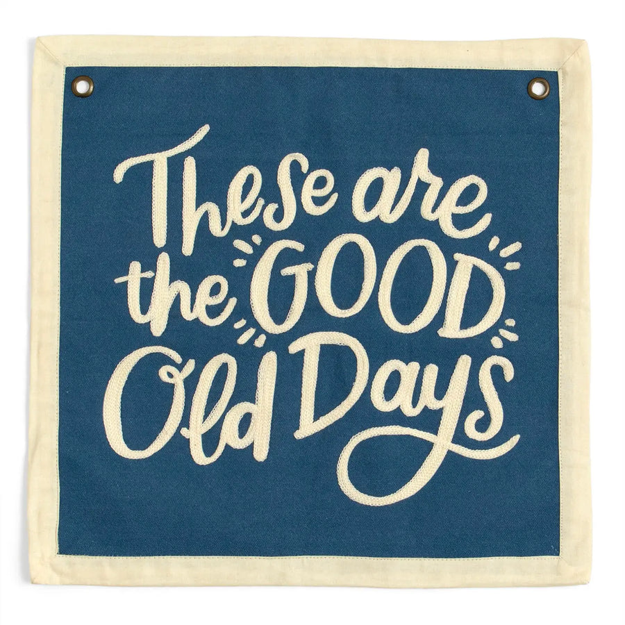 1Canoe2 | Good Old Days Embroidered Canvas Banner