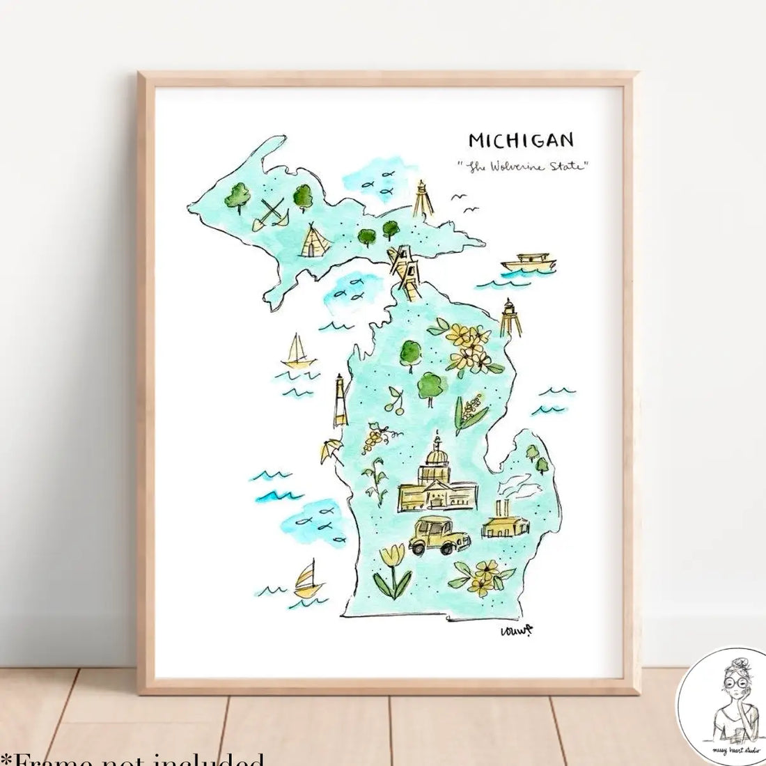 Michigan Art Print
