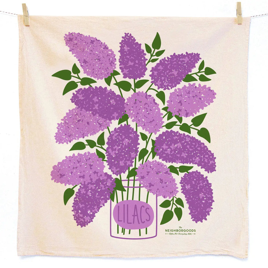 Lilac Purple - Dish Towel + Sponge Cloth Set