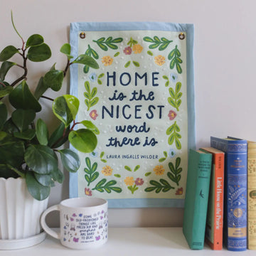 Home Little House On the Prairie Canvas Banner