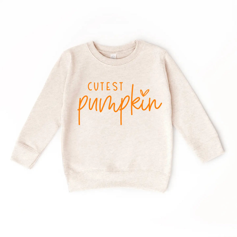 Cutest Pumpkin Pumpkin Patch Kids Fall Sweatshirt Toddler