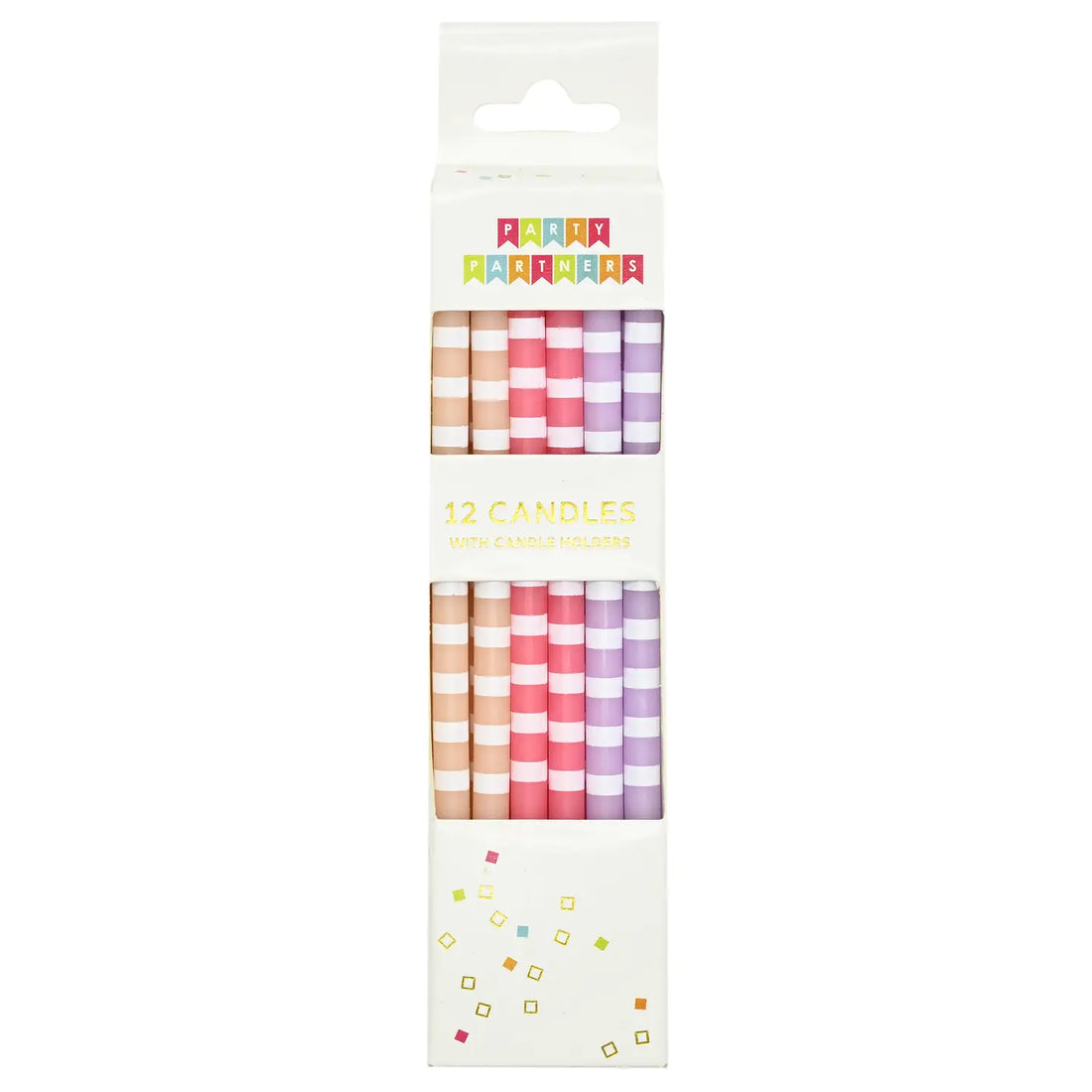 Candle Set - Striped Polka