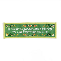 Garden and A Library Canvas Banner